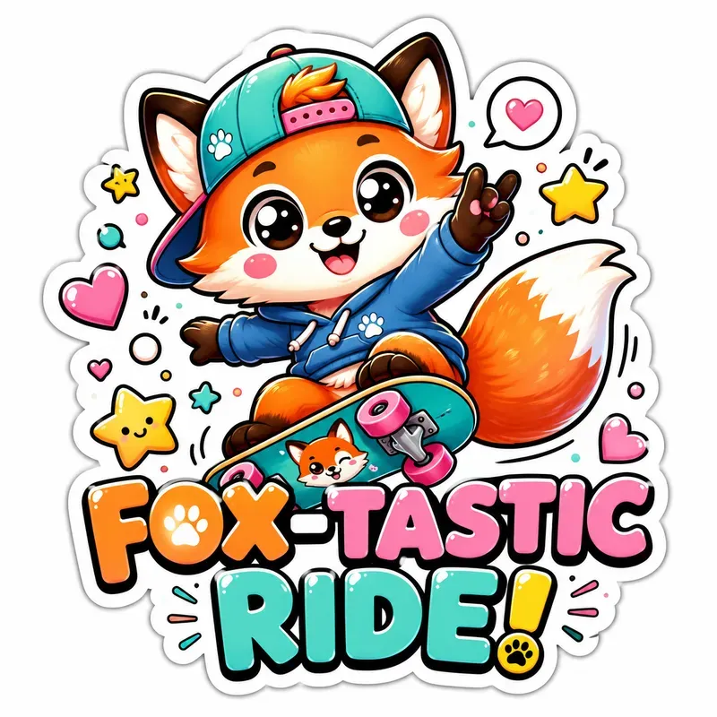 Cute Kawaii Animal Stickers