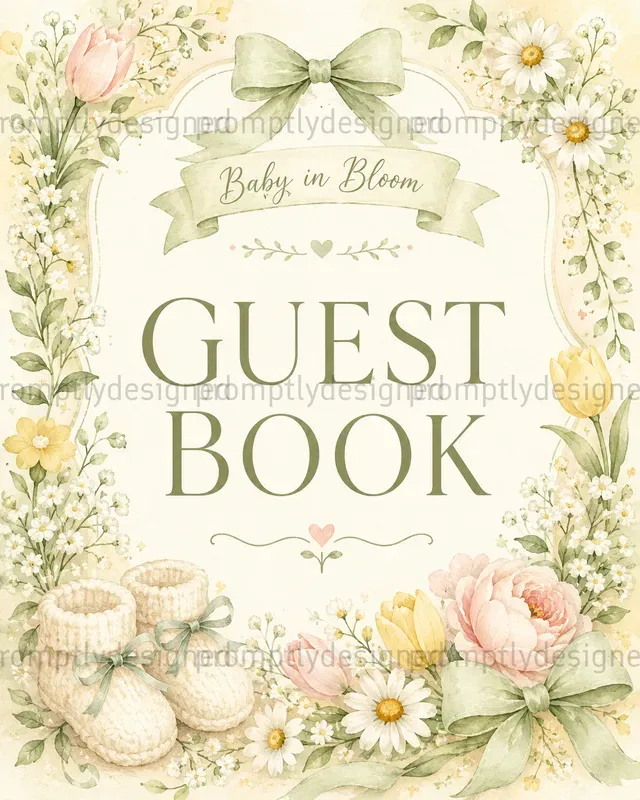 Baby In Bloom Shower Signs