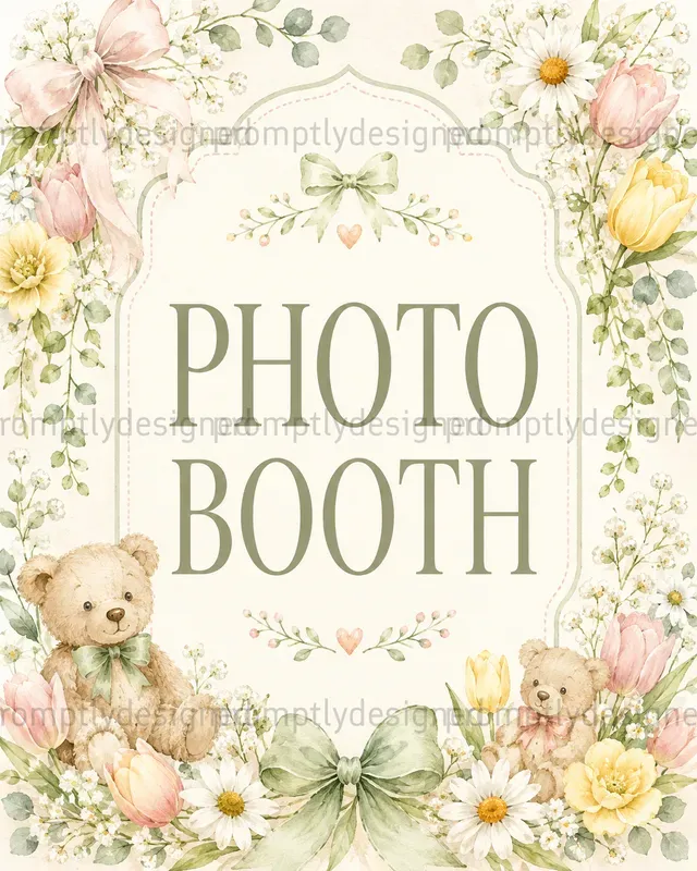 Baby In Bloom Shower Signs