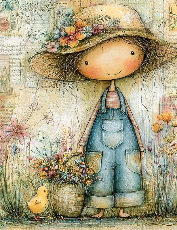 Summer Cottagecore Junk Journal Pages