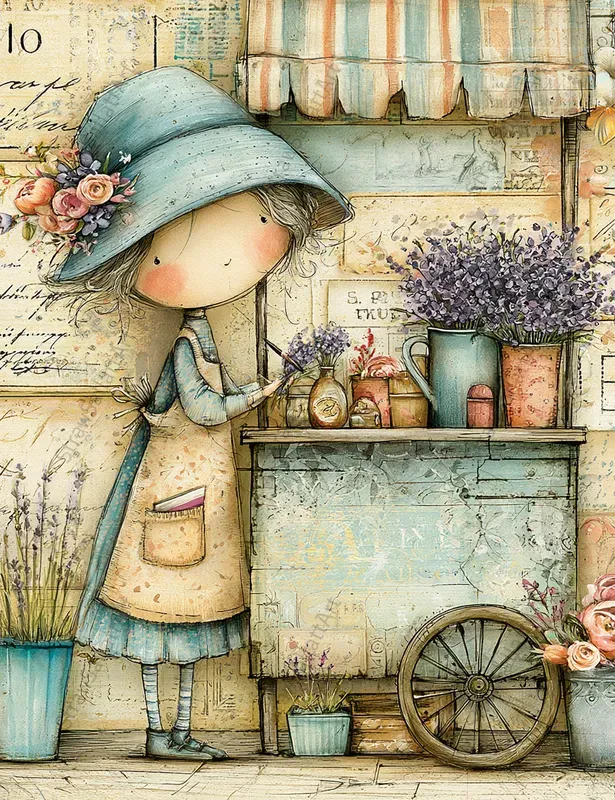 Summer Cottagecore Junk Journal Pages