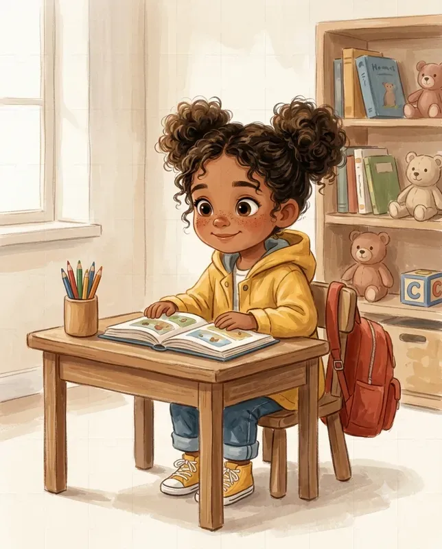 School Day Storybook Illustrations