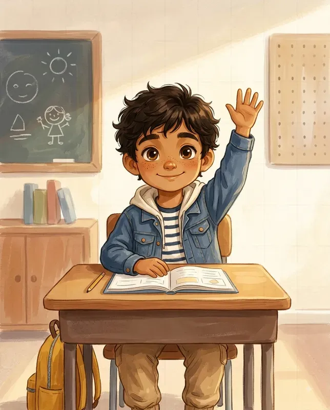 School Day Storybook Illustrations