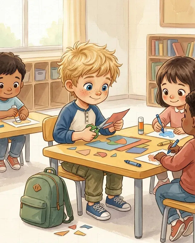 School Day Storybook Illustrations