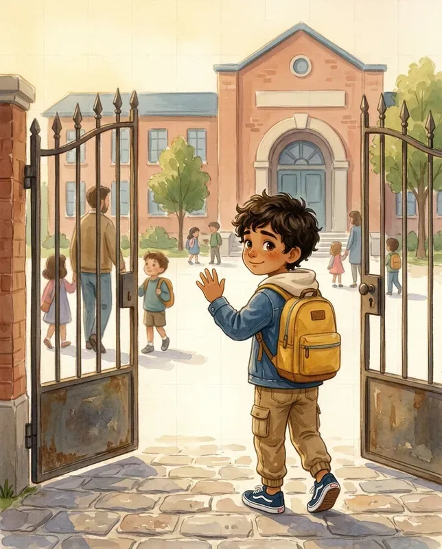 School Day Storybook Illustrations