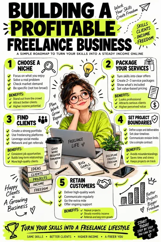 Bold Business Growth Infographic Posters