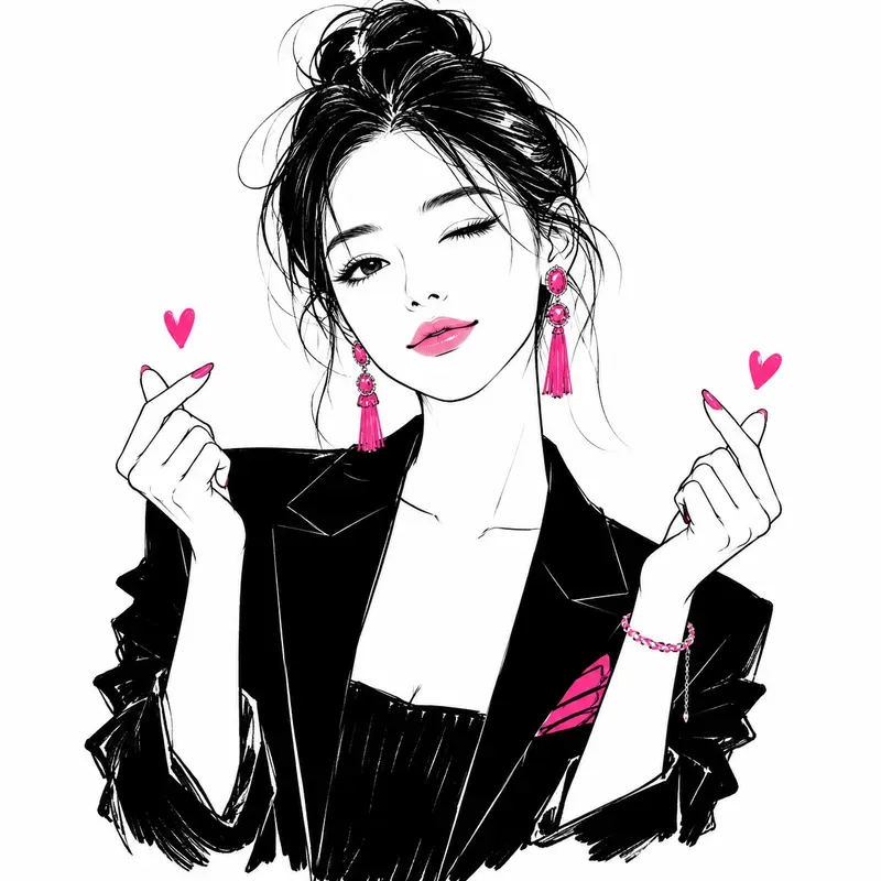 Minimalist Fashion Line Art