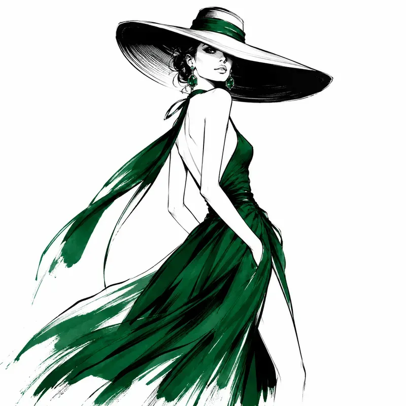 Minimalist Fashion Line Art
