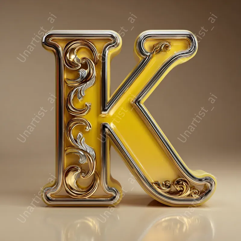 3D Luxury Alphabet Letters