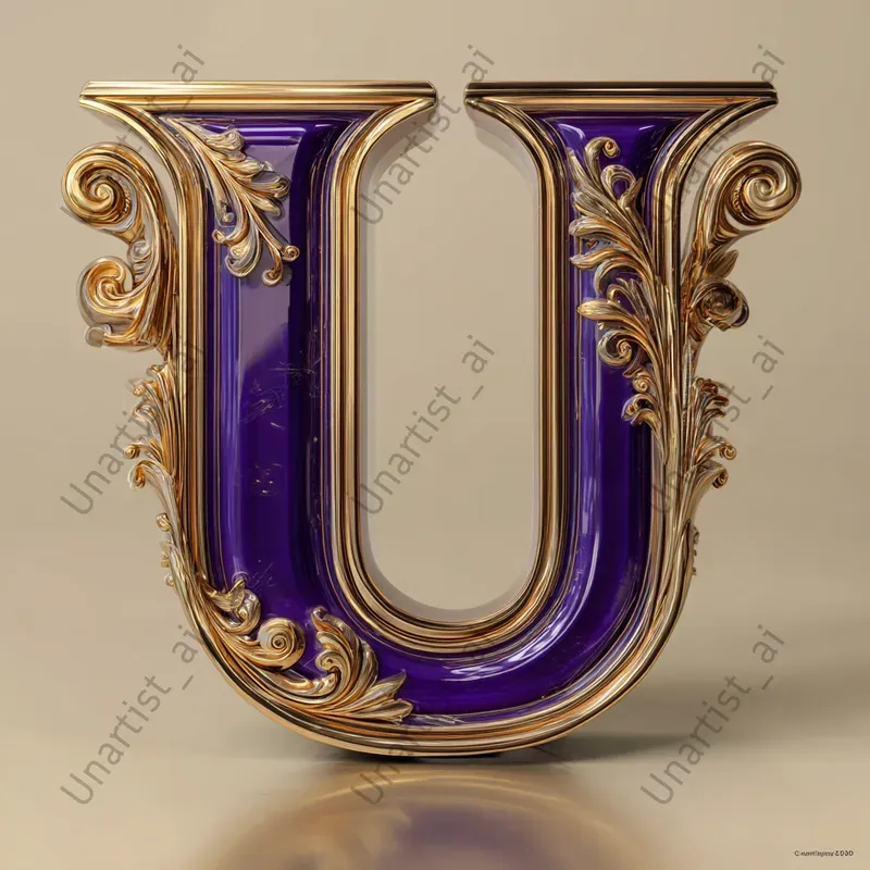 3D Luxury Alphabet Letters