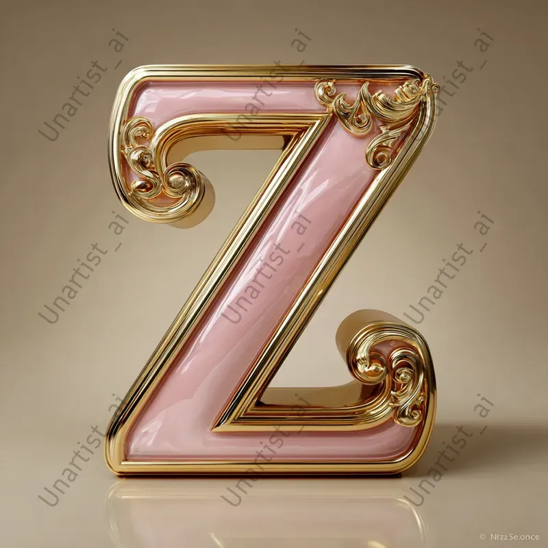 3D Luxury Alphabet Letters