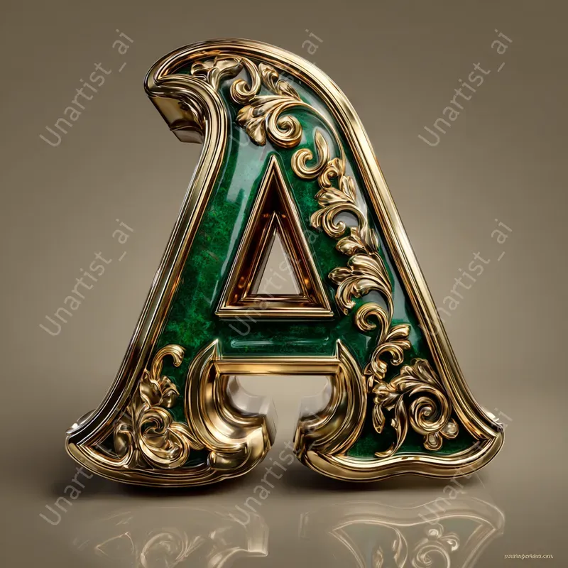 3D Luxury Alphabet Letters