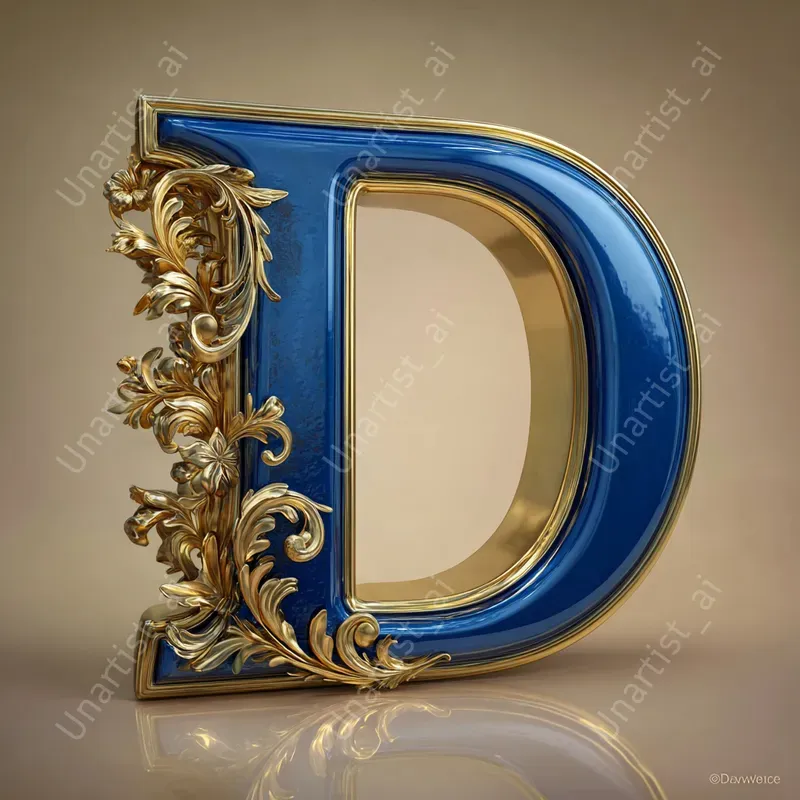 3D Luxury Alphabet Letters