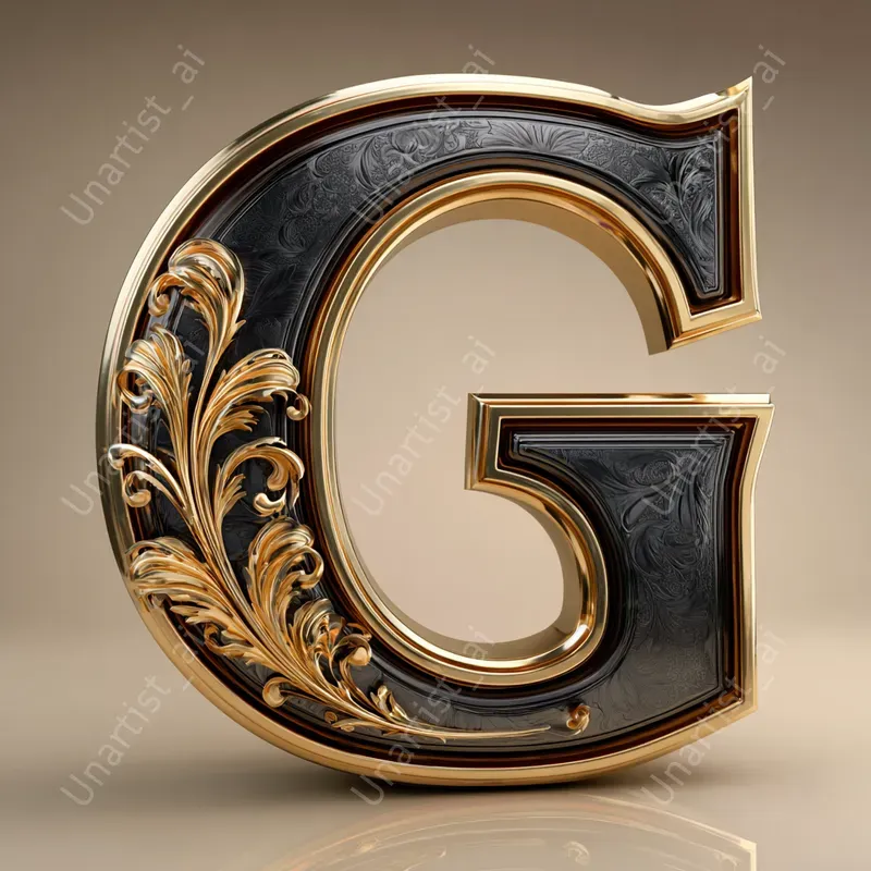 3D Luxury Alphabet Letters