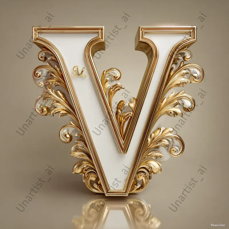 3D Luxury Alphabet Letters