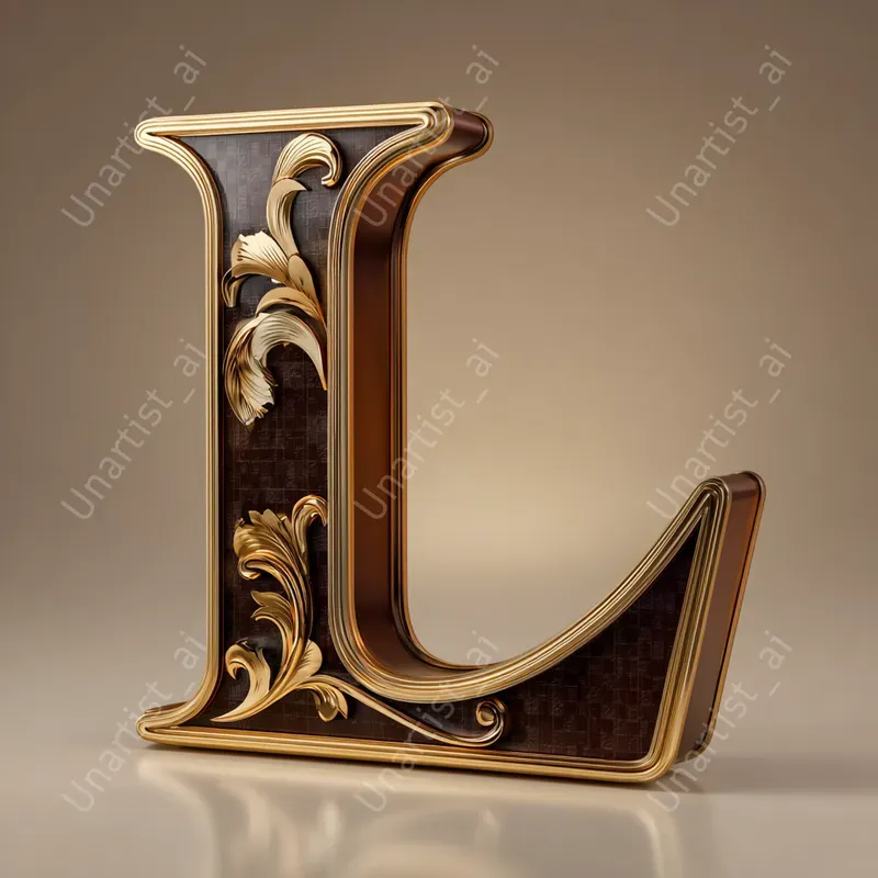 3D Luxury Alphabet Letters