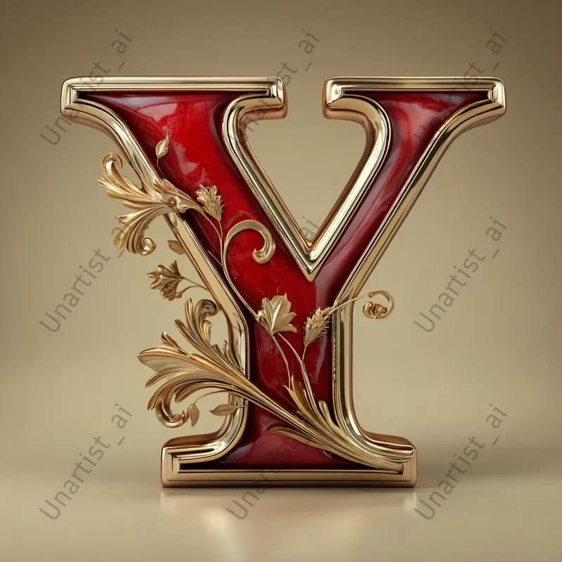 3D Luxury Alphabet Letters