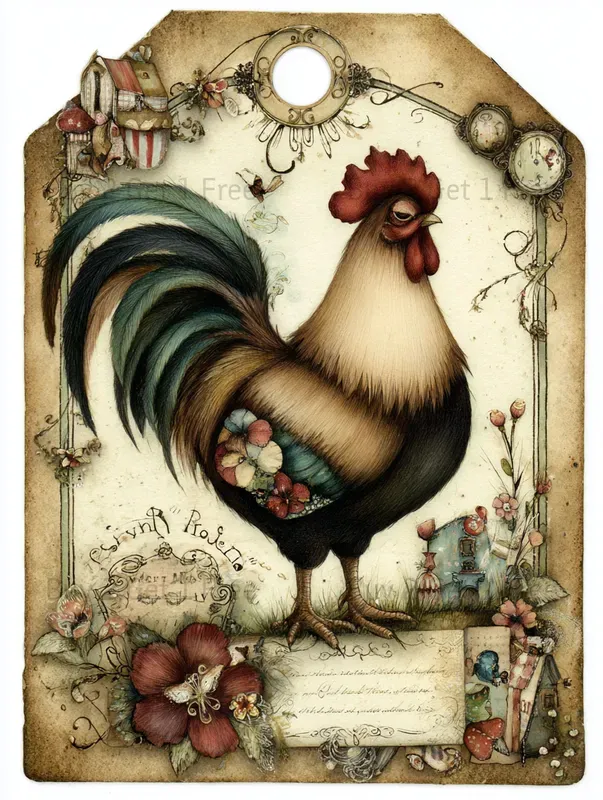 Summer Shabby Farmhouse Product Tags