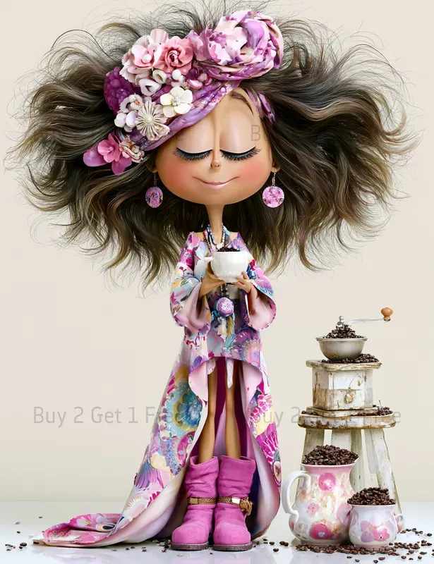 Boho Coffee Girl Junk Journals