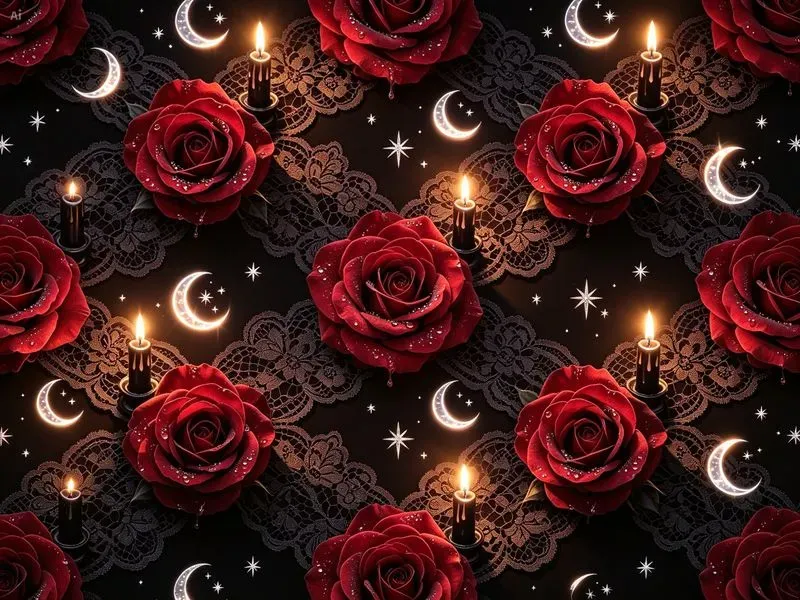 Vampire Romance Gothic Digital Papers