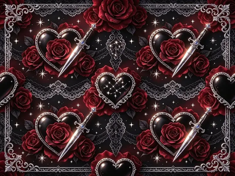 Vampire Romance Gothic Digital Papers