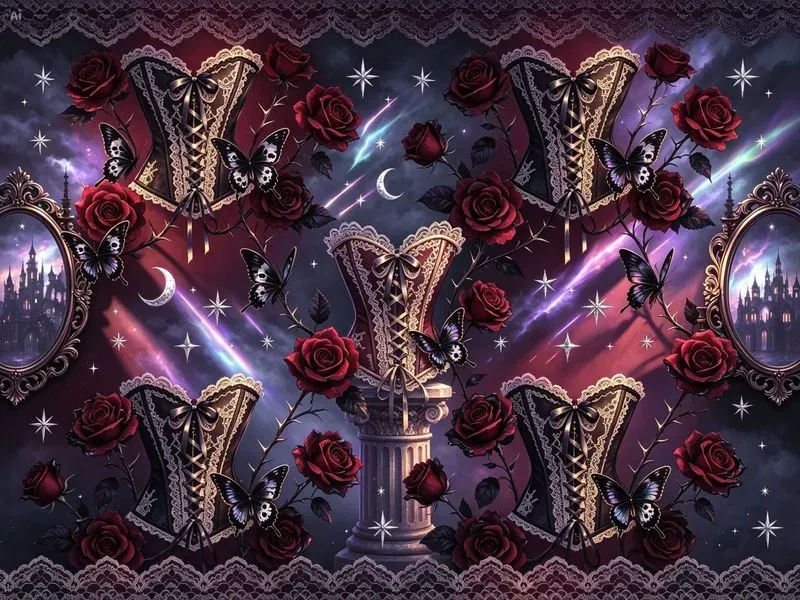 Vampire Romance Gothic Digital Papers