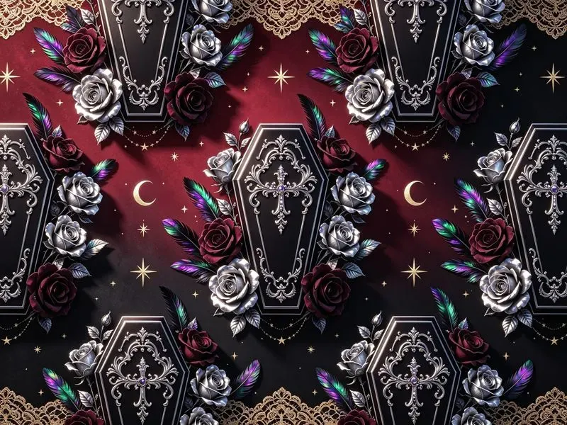 Vampire Romance Gothic Digital Papers