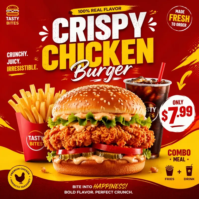Fast Food Promo Poster Generator