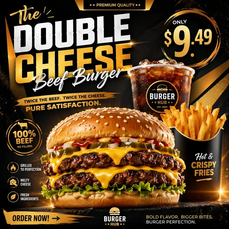 Fast Food Promo Poster Generator
