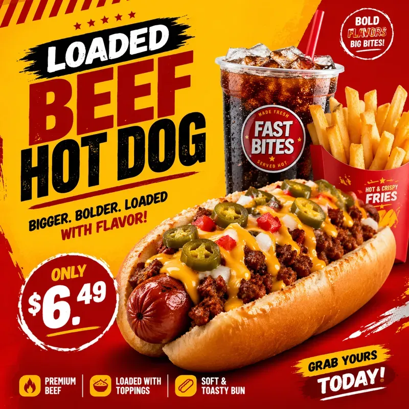 Fast Food Promo Poster Generator
