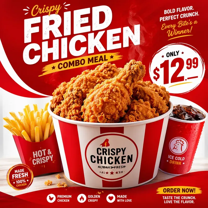 Fast Food Promo Poster Generator