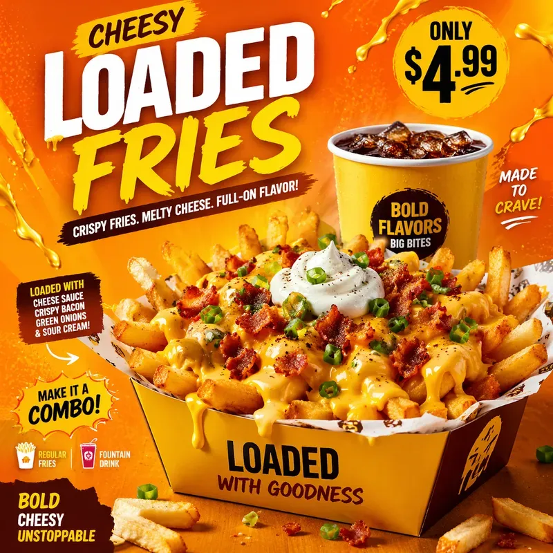 Fast Food Promo Poster Generator