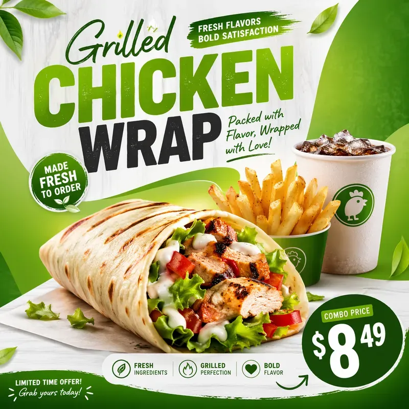 Fast Food Promo Poster Generator
