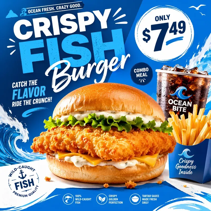 Fast Food Promo Poster Generator