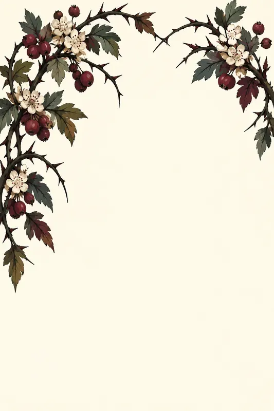 Gothic Botanical Stationery Sheets