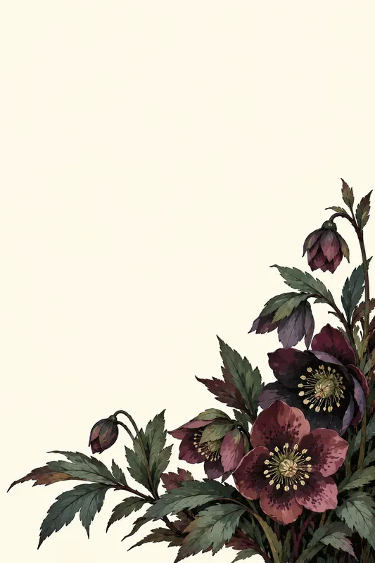 Gothic Botanical Stationery Sheets