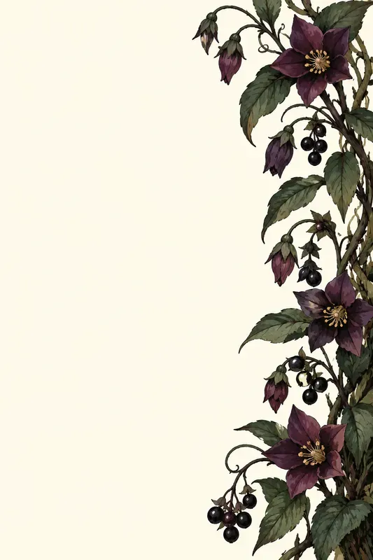 Gothic Botanical Stationery Sheets