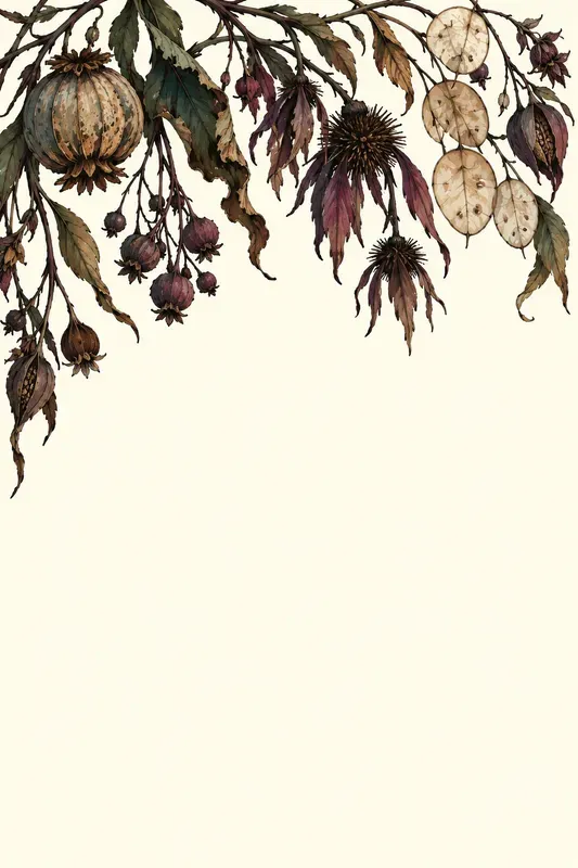Gothic Botanical Stationery Sheets