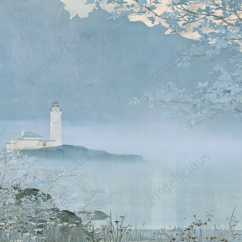 Soft Blue Poetic Illustrations