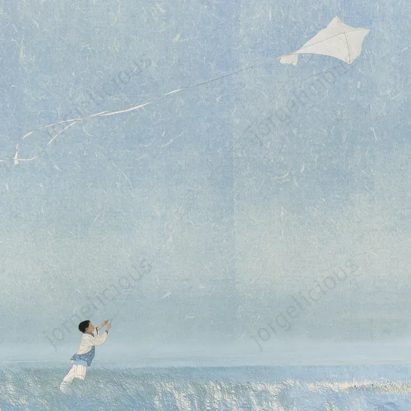 Soft Blue Poetic Illustrations