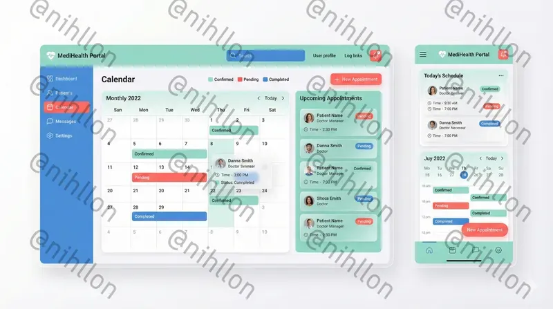 Modern Web Application UI Mockups