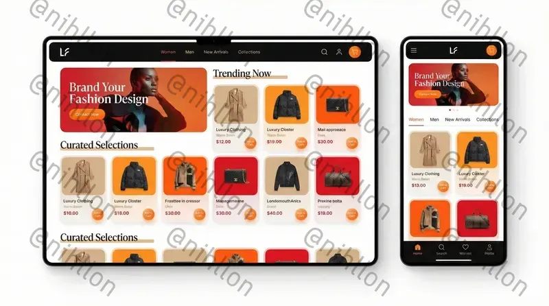 Modern Web Application UI Mockups