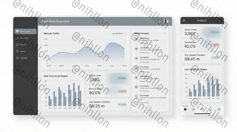 Modern Web Application UI Mockups