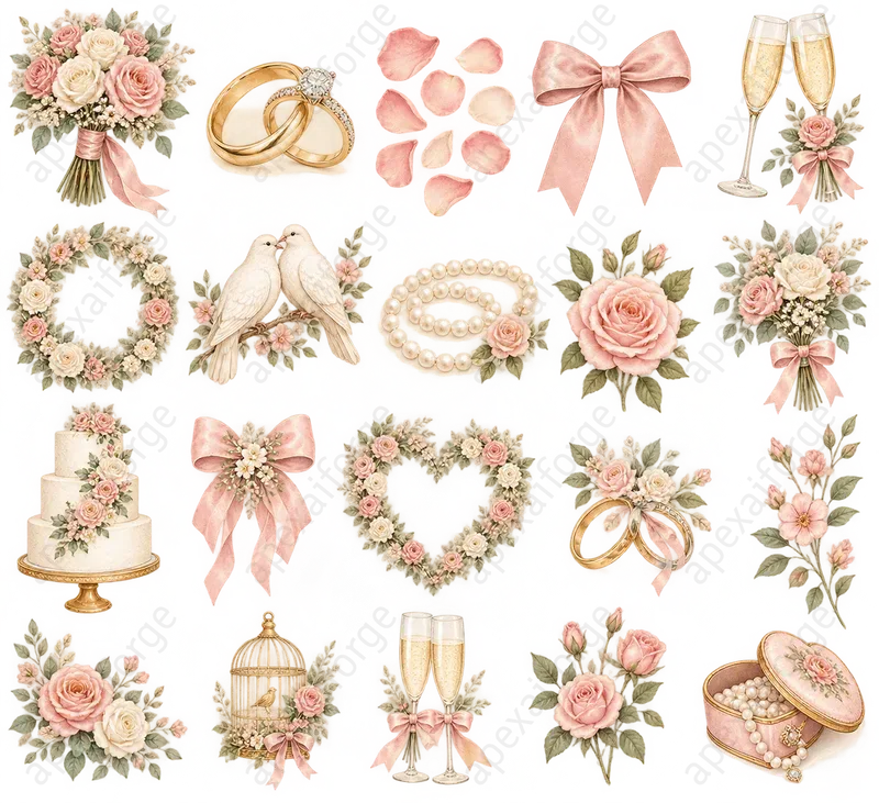 Vintage Christmas Clipart Bundles
