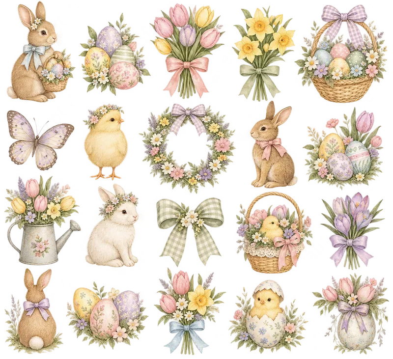 Vintage Christmas Clipart Bundles