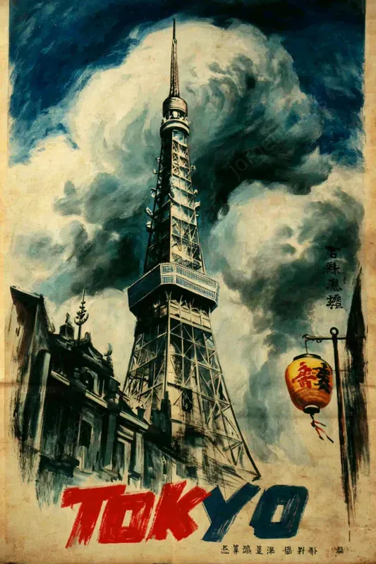 Vintage Painted City Travel Posters