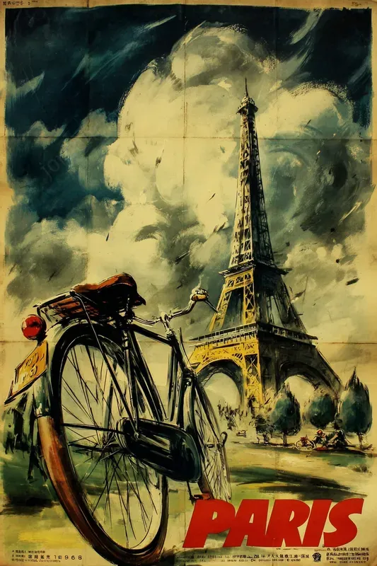 Vintage Painted City Travel Posters