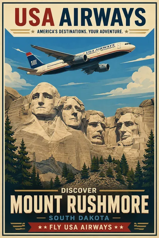Usa Airways Vintage Travel Posters