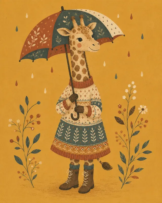 Nordic Folk Animal Character Portraits