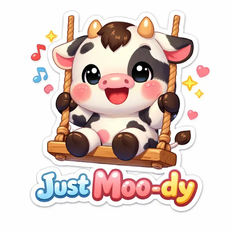 Cute Kawaii Baby Animal Actions Stickers